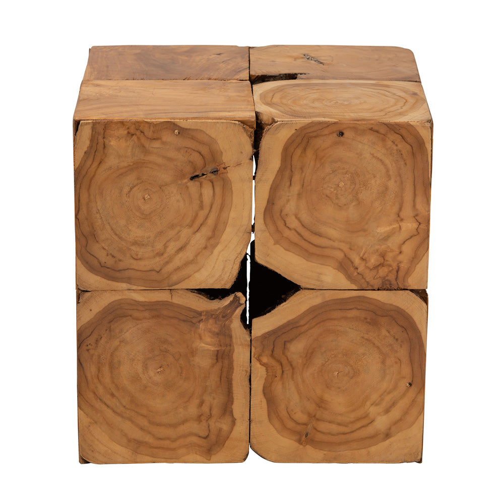 bali & pari - Eldora End Table in Natural Brown - 12738-Teak-ET view 3