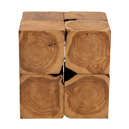 bali & pari - Eldora End Table in Natural Brown - 12738-Teak-ET view 3