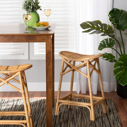 bali & pari - Elgon Counter Stool in Natural Brown - Elgon-Rattan-CS view 7