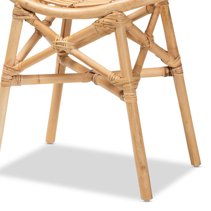 bali & pari - Elgon Footstool in Natural Brown - Elgon-Rattan-Footstool view 5