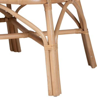 bali & pari - Eliava Bench in Natural Brown - Flower-Natural-Bench view 6