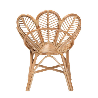 bali & pari - Eliava Chair in Natural Brown - Flower-Natural-AC view 4