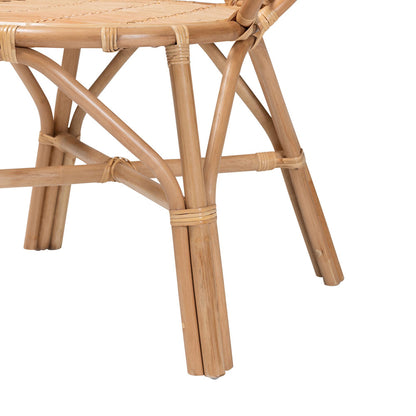 bali & pari - Eliava Chair in Natural Brown - Flower-Natural-AC view 6
