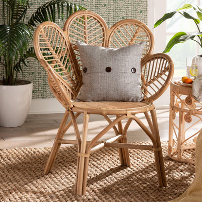 bali & pari - Eliava Chair in Natural Brown - Flower-Natural-AC view 8