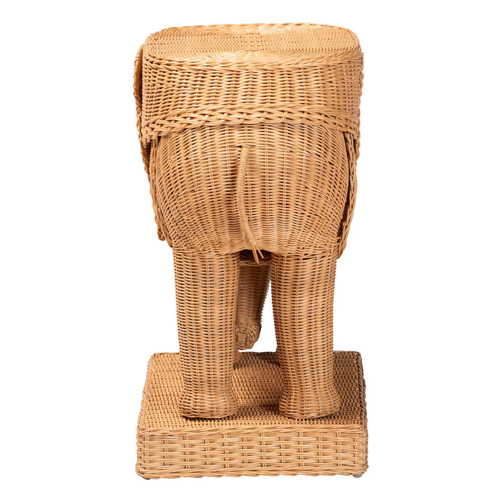 bali & pari - Elissa End Table in Light Honey - Elephant-Light Honey Rattan-ET view 3
