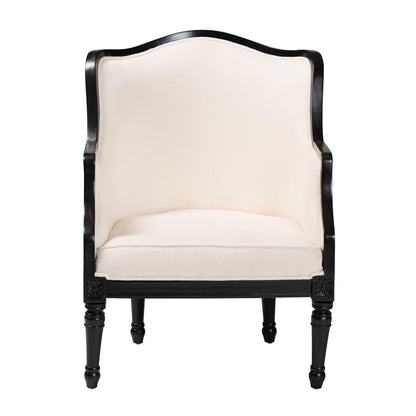 bali & pari - Elizette Chair in Beige/Black - SEA689-Black wood-BM02/White-F00 view 2