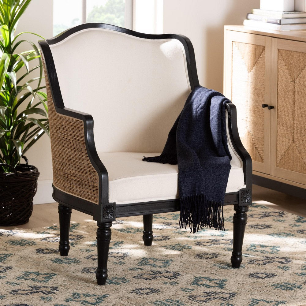 bali & pari - Elizette Chair in Beige/Black - SEA689-Black wood-BM02/White-F00 view 8