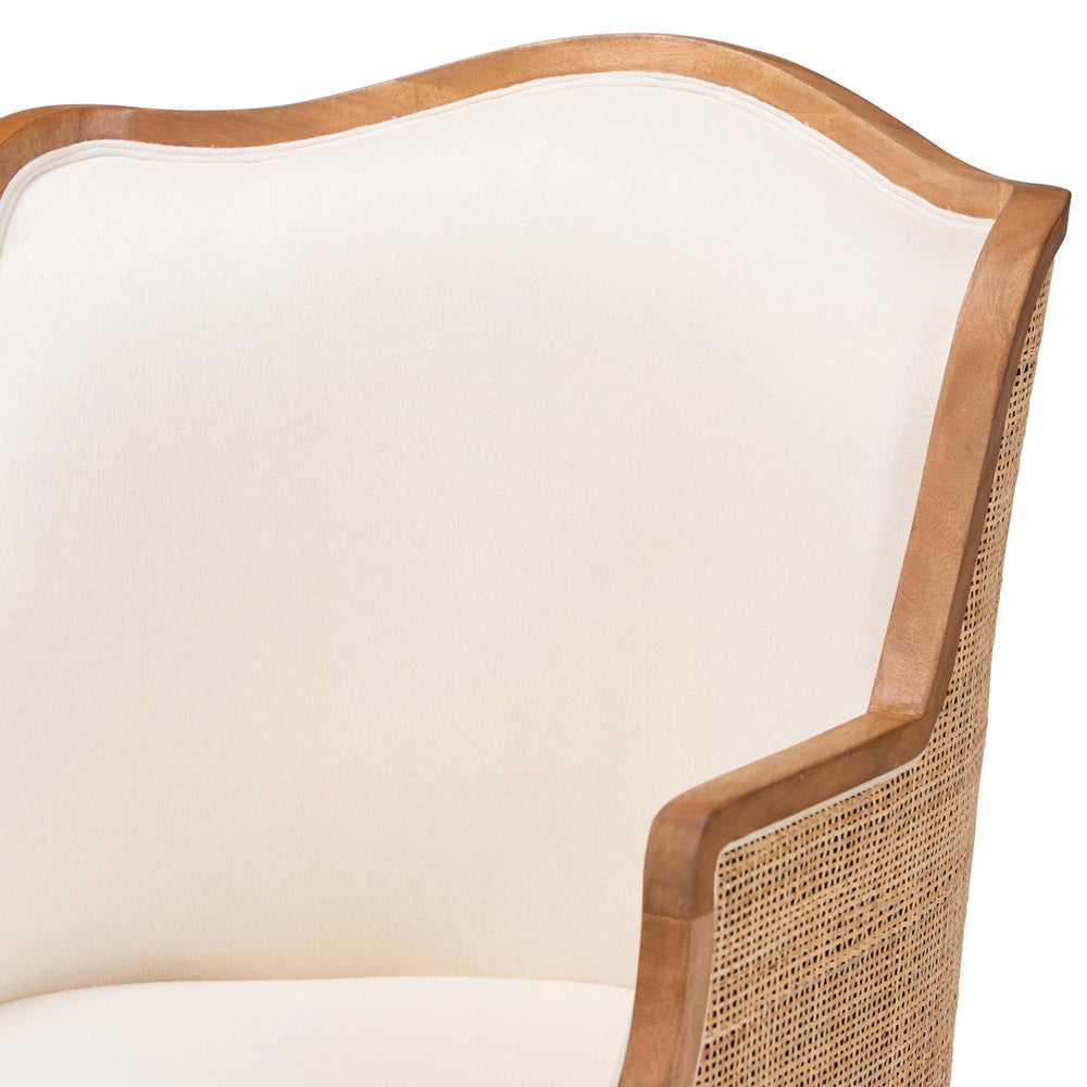 bali & pari - Elizette Chair in Beige/Honey Oak - SEA689-Light wood-NAT01/White-F00 view 5