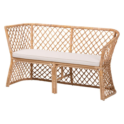 bali & pari - Ellard Dining Set in Light Honey - Aysi/Braided-3PC Dining Set view 3