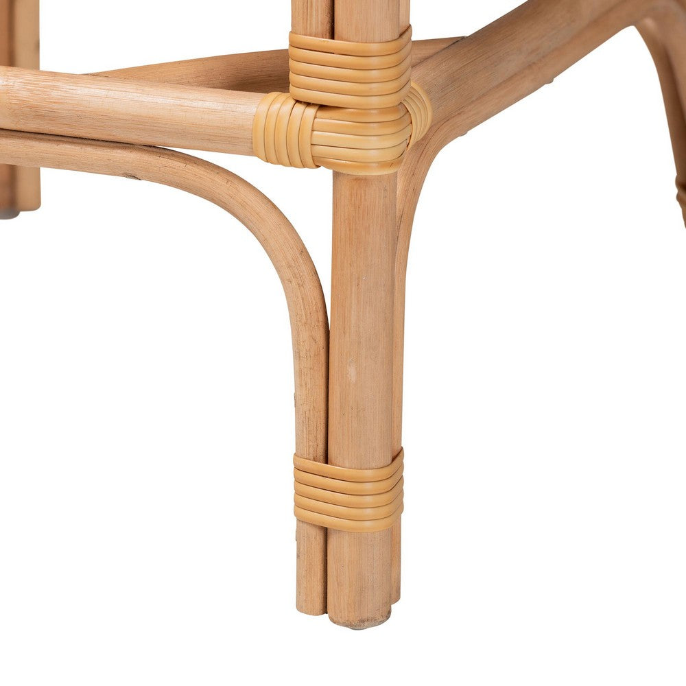bali & pari  - Elma Counter Stool in Natural Brown/Dark Brown - Elma-Natural/Brown Stripes-Rattan-Cushion-CS view 6