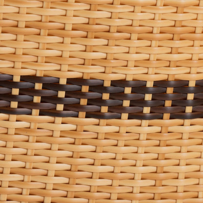 bali & pari  - Elma Dining Chair in Natural Brown/Dark Brown - Elma-Natural/Brown Stripes-Rattan-Cushion-DC view 7