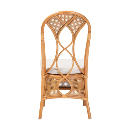 bali & pari  - Elsa Dining Chair in Light Honey - Elsa-KYG-Light Honey Rattan-Cushion-DC view 4