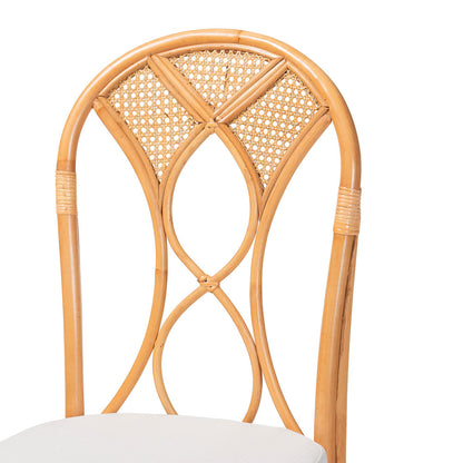 bali & pari  - Elsa Dining Chair in Light Honey - Elsa-KYG-Light Honey Rattan-Cushion-DC view 5