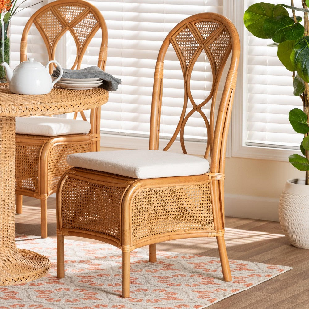 bali & pari  - Elsa Dining Chair in Light Honey - Elsa-KYG-Light Honey Rattan-Cushion-DC view 8