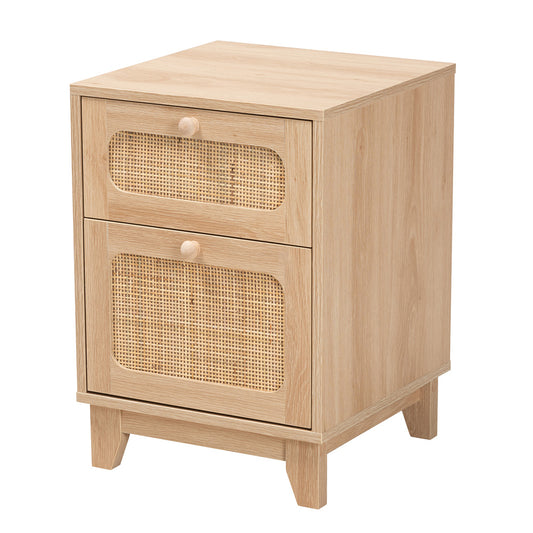bali & pari - Elsbeth End Table in Light Brown/Natural Brown - LC22040701-Rattan-ET view 1