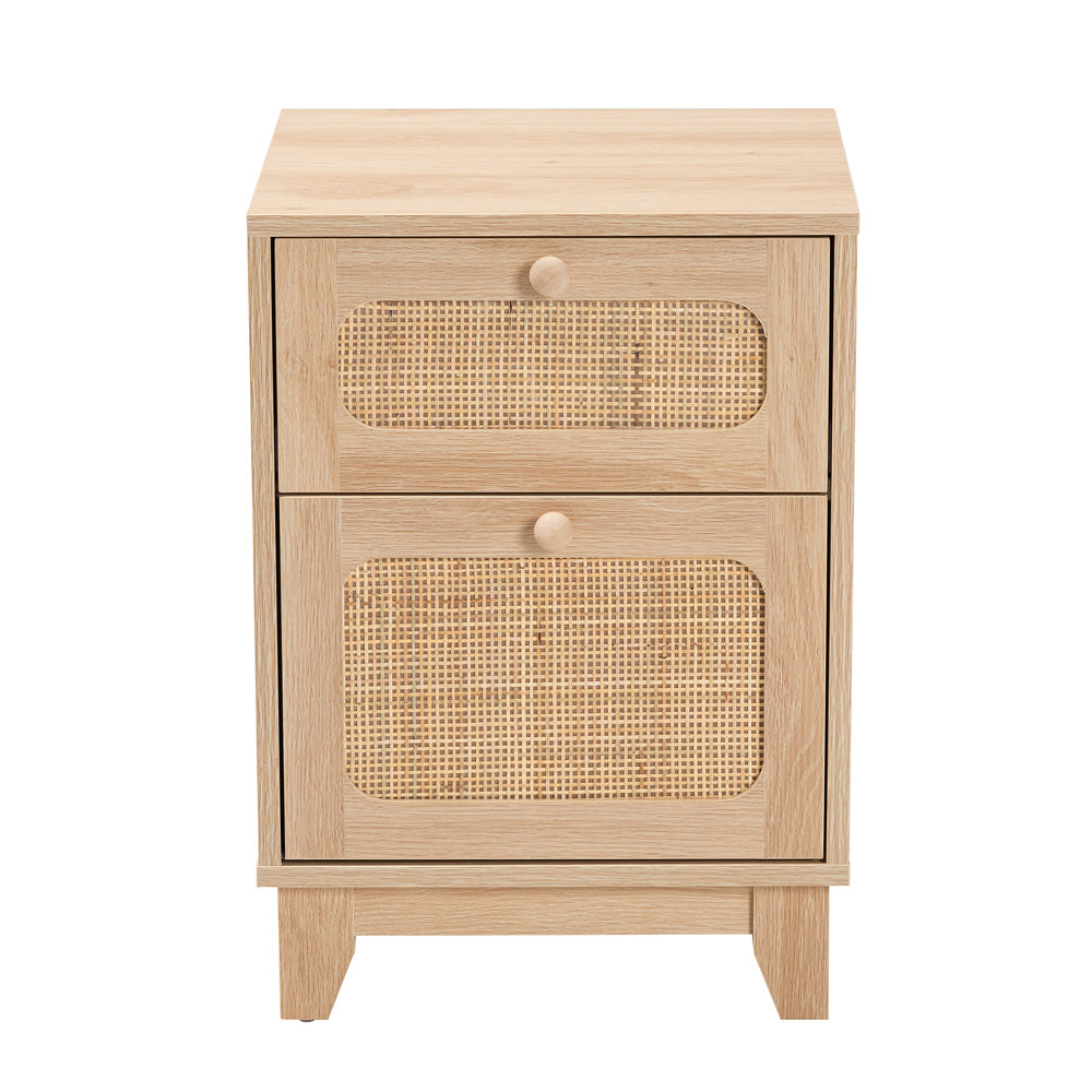 bali & pari - Elsbeth End Table in Light Brown/Natural Brown - LC22040701-Rattan-ET view 3
