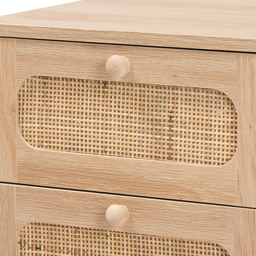 bali & pari - Elsbeth End Table in Light Brown/Natural Brown - LC22040701-Rattan-ET view 5