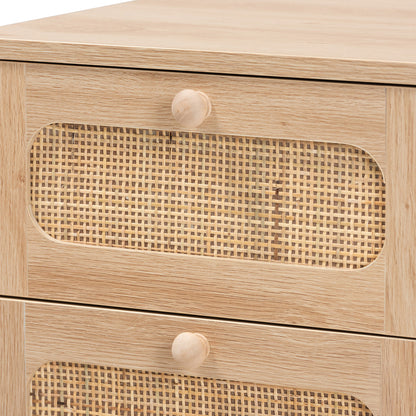 bali & pari - Elsbeth End Table in Light Brown/Natural Brown - LC22040701-Rattan-ET view 5