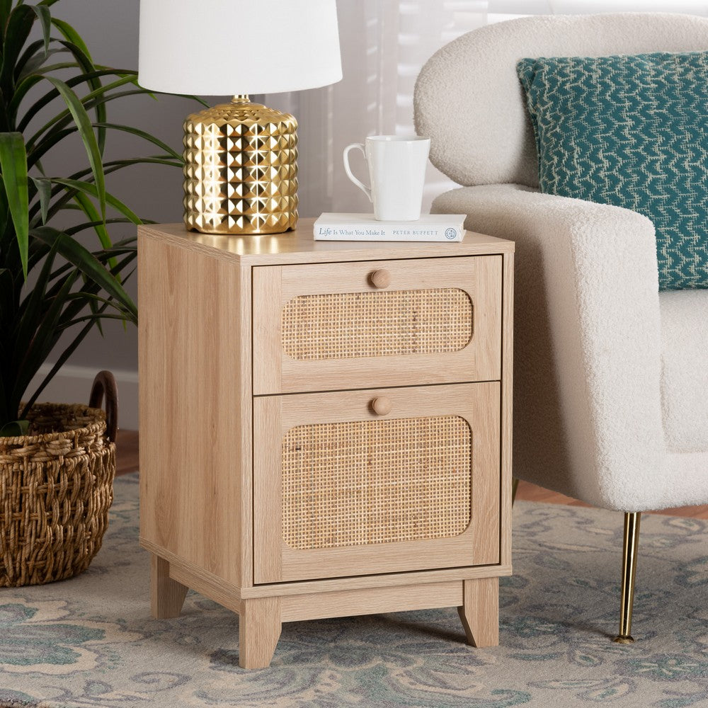 bali & pari - Elsbeth End Table in Light Brown/Natural Brown - LC22040701-Rattan-ET view 8