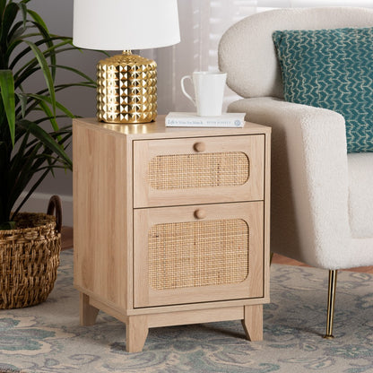bali & pari - Elsbeth End Table in Light Brown/Natural Brown - LC22040701-Rattan-ET view 8