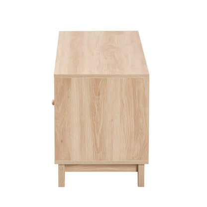 bali & pari - Elsbeth TV Stand in Light Brown/Natural Brown - LC22040702-Rattan-TV Stand view 4