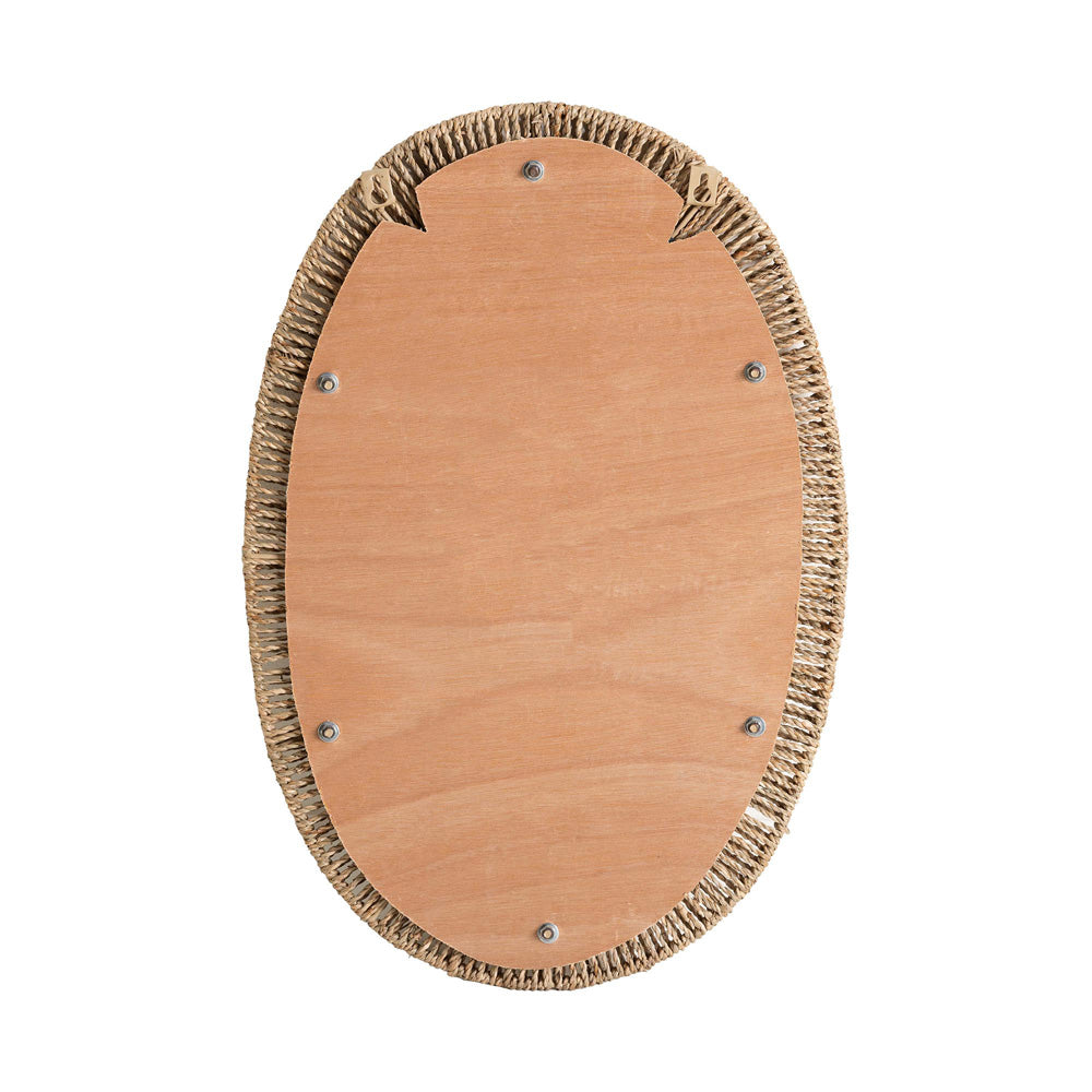 bali & pari - Elwyn Mirror in Natural Brown - F232-FT27-Seagrass-Mirror view 3