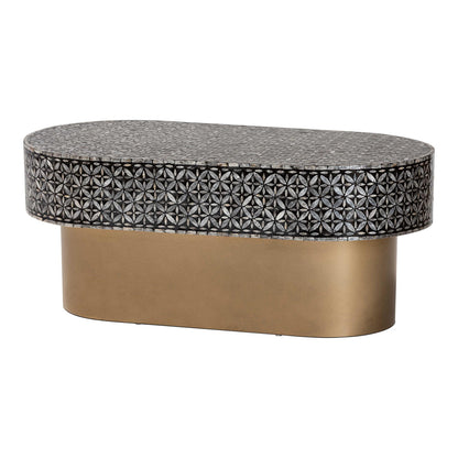 bali & pari - EmeryCoffee Table in Black/Gold - F2508-FT2-Capiz-CT view 1