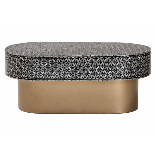 bali & pari - EmeryCoffee Table in Black/Gold - F2508-FT2-Capiz-CT view 2