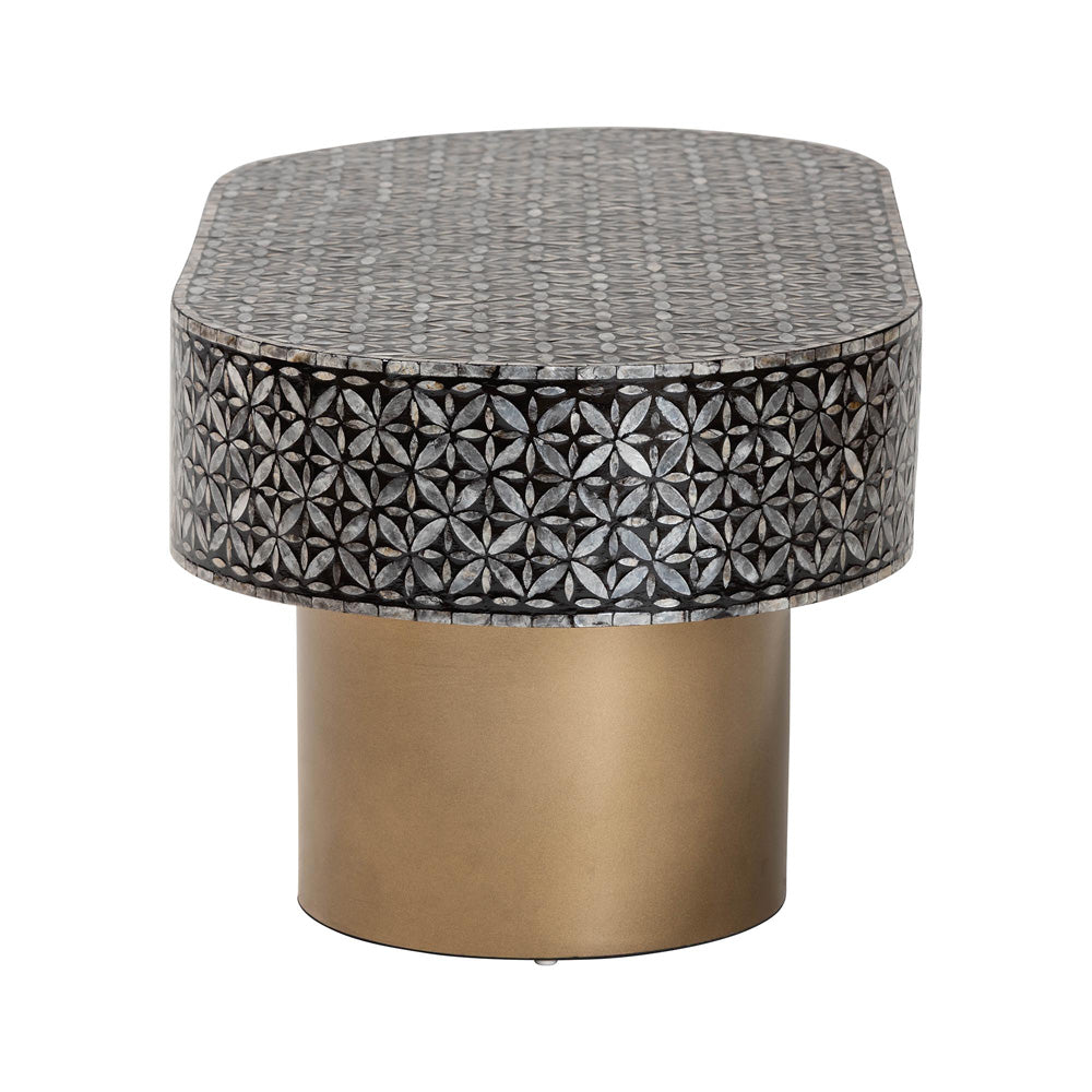 bali & pari - EmeryCoffee Table in Black/Gold - F2508-FT2-Capiz-CT view 3
