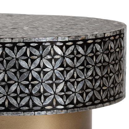 bali & pari - EmeryCoffee Table in Black/Gold - F2508-FT2-Capiz-CT view 4