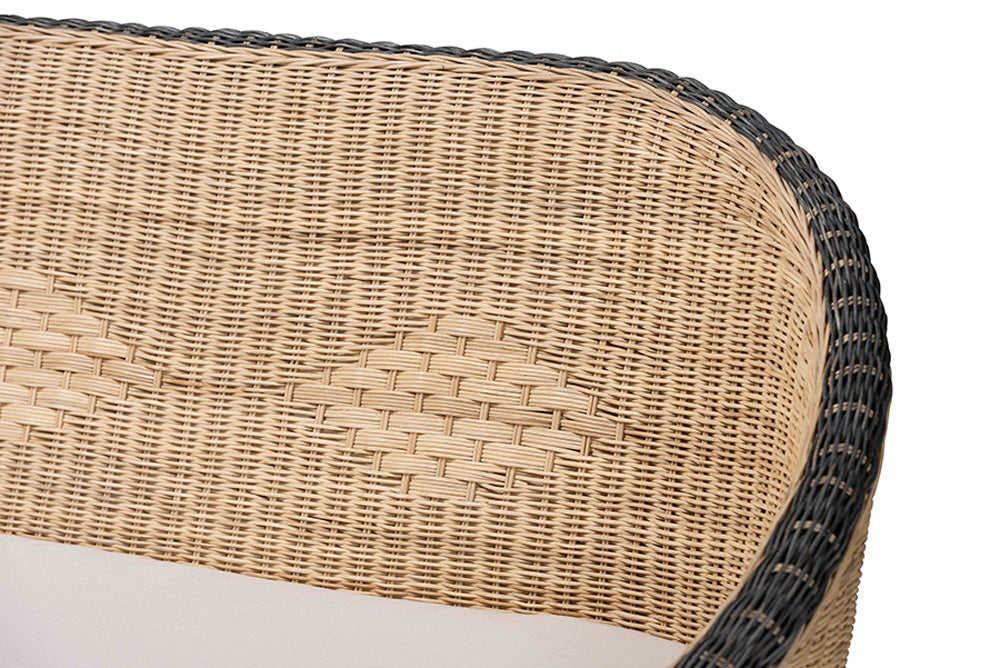 bali & pari  - Emiliana Loveseat - Emiliana-Natural-Rattan-Cushion-LS view 4