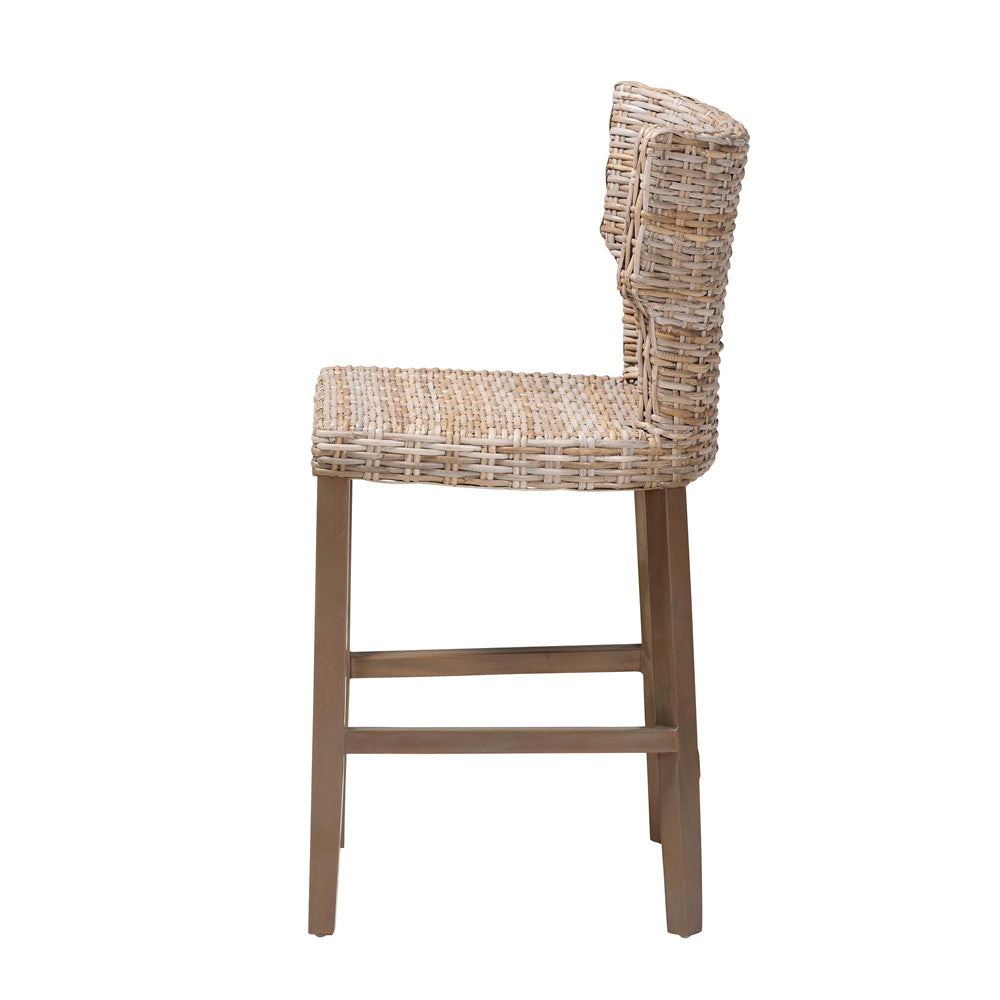 bali & pari - Enver Counter Stool in Kubu Grey/Rustic Taupe - Enver-Grey Natural-CS view 3