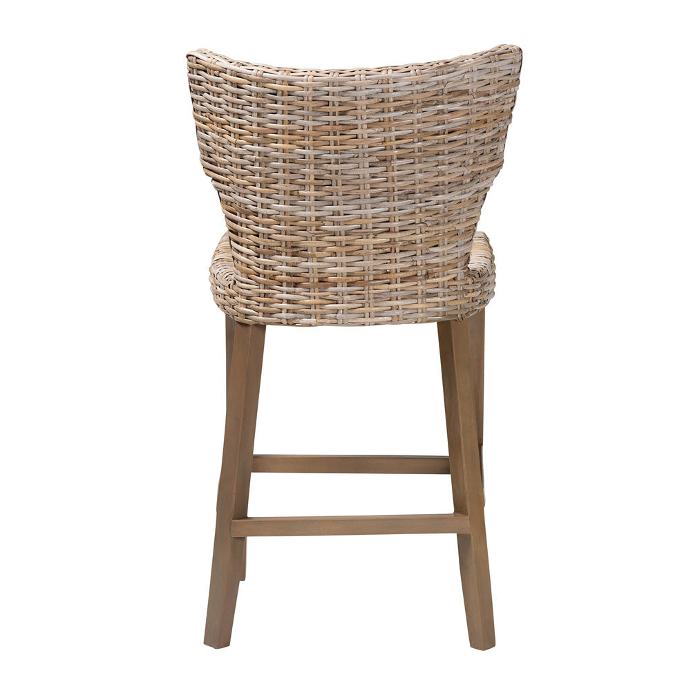 bali & pari - Enver Counter Stool in Kubu Grey/Rustic Taupe - Enver-Grey Natural-CS view 4