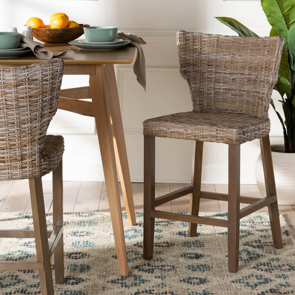 bali & pari - Enver Counter Stool in Kubu Grey/Rustic Taupe - Enver-Grey Natural-CS view 8