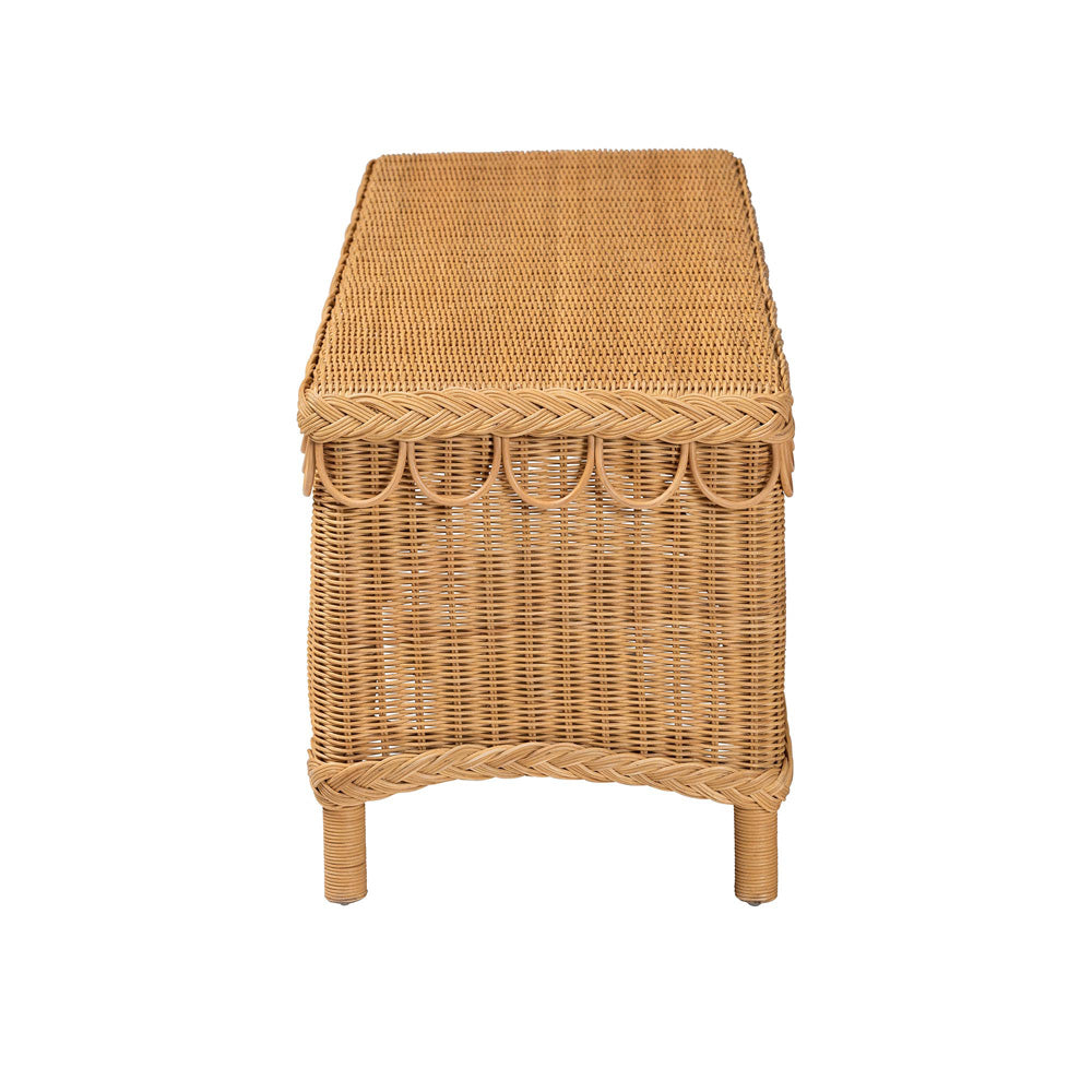 bali & pari - Erla Bench in Light Honey - Indiana-Light Honey Rattan-Bench view 3