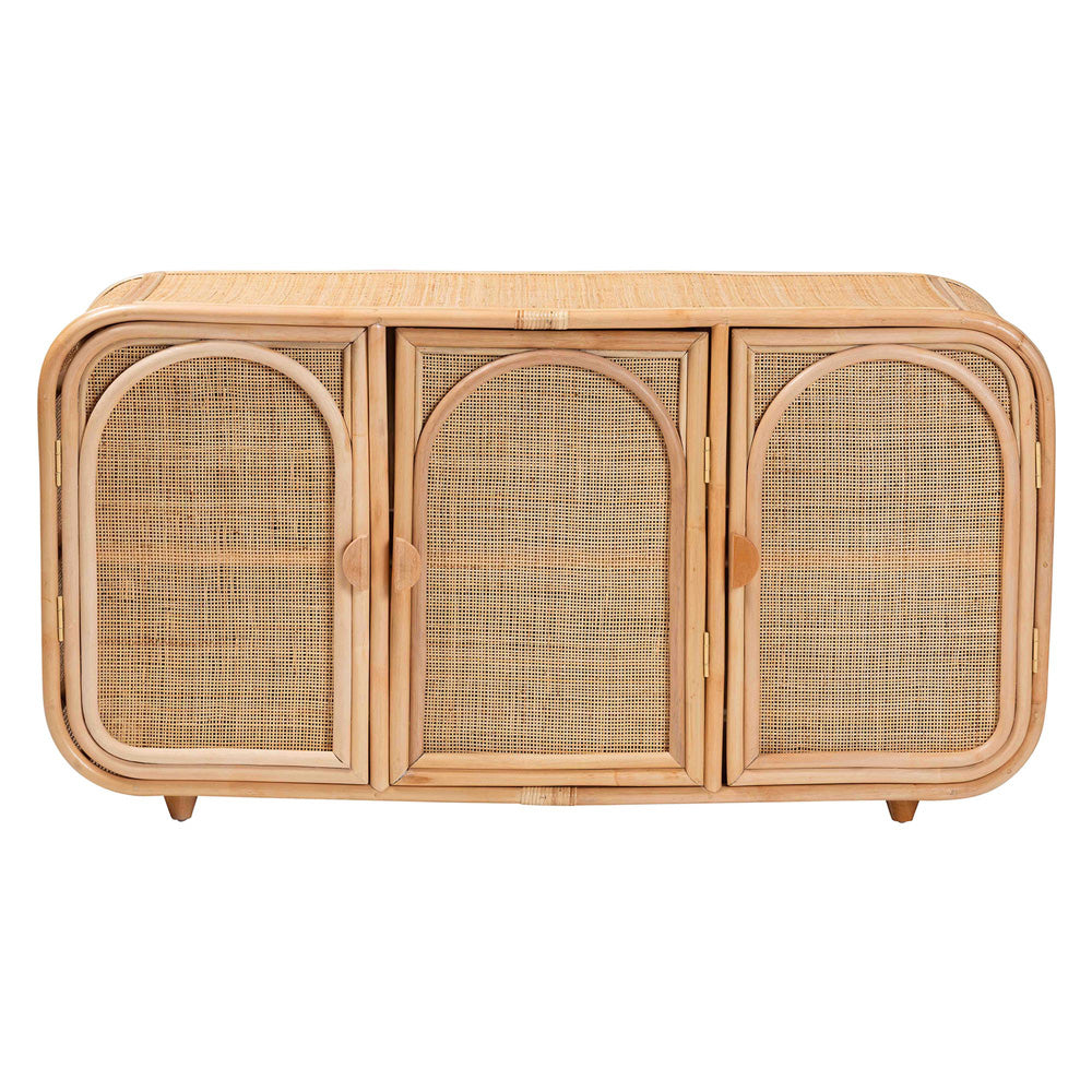 bali & pari - Evania Storage Cabinet in Natural - WS061-B-Natural Rattan-Cabinet view 3