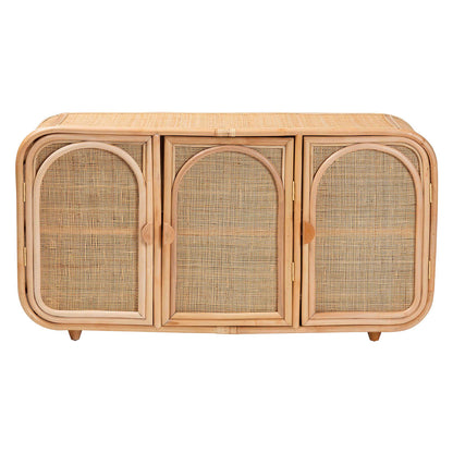 bali & pari - Evania Storage Cabinet in Natural - WS061-B-Natural Rattan-Cabinet view 3