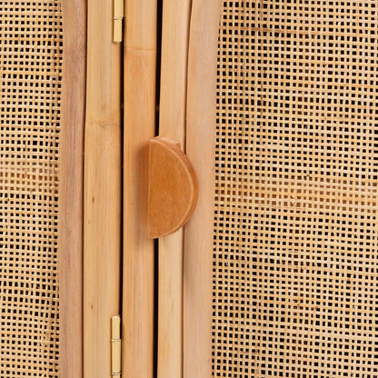 bali & pari - Evania Storage Cabinet in Natural - WS061-B-Natural Rattan-Cabinet view 5