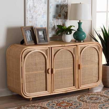 bali & pari - Evania Storage Cabinet in Natural - WS061-B-Natural Rattan-Cabinet view 8