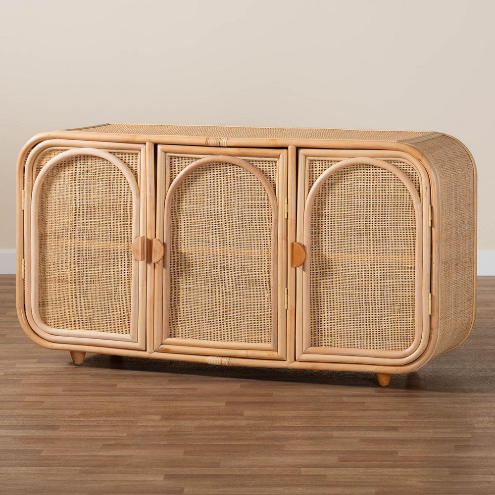 bali & pari - Evania Storage Cabinet in Natural - WS061-B-Natural Rattan-Cabinet view 9