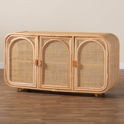 bali & pari - Evania Storage Cabinet in Natural - WS061-B-Natural Rattan-Cabinet view 9