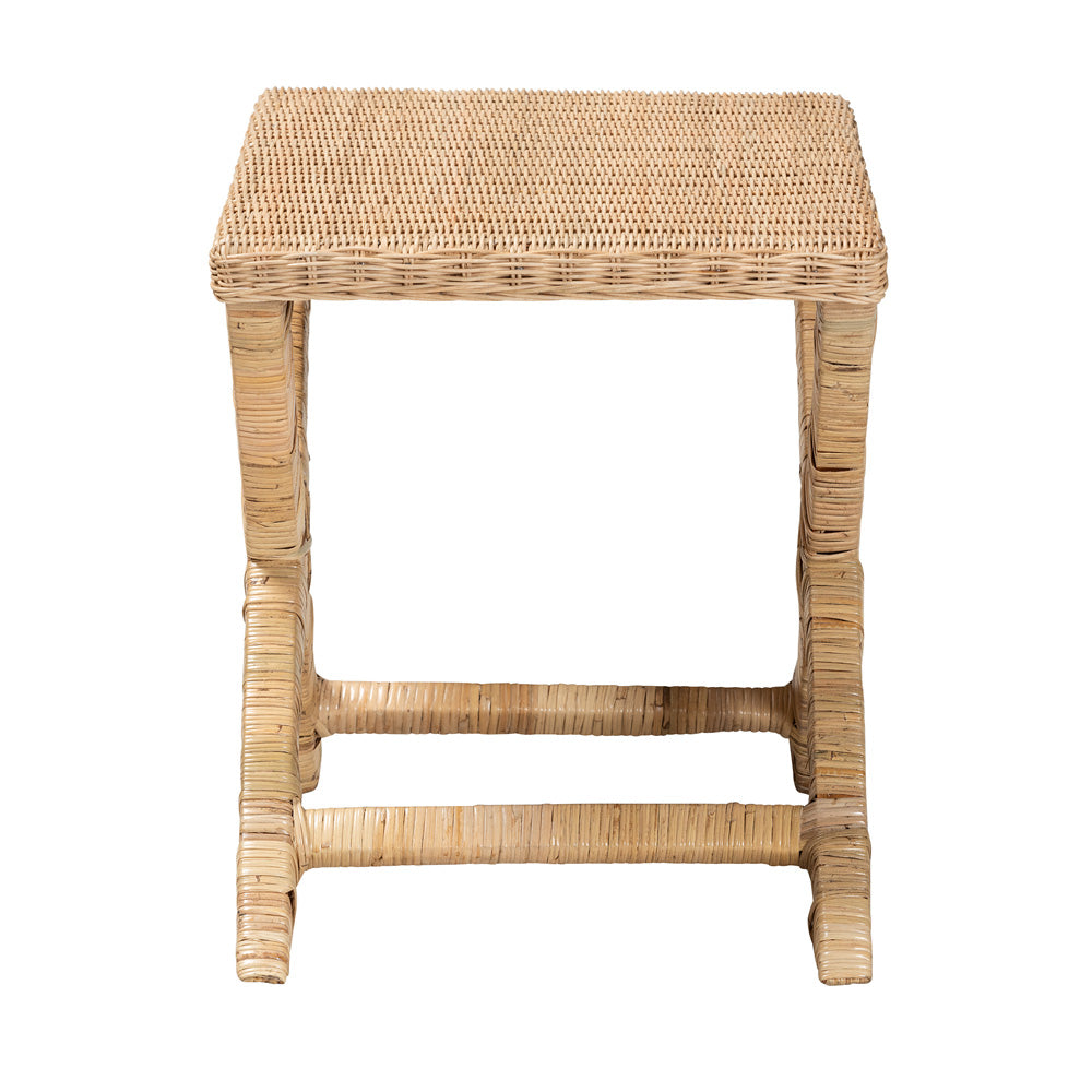 bali & pari - Farica Bench in Natural Brown - DC9050-Rattan-Bench view 3