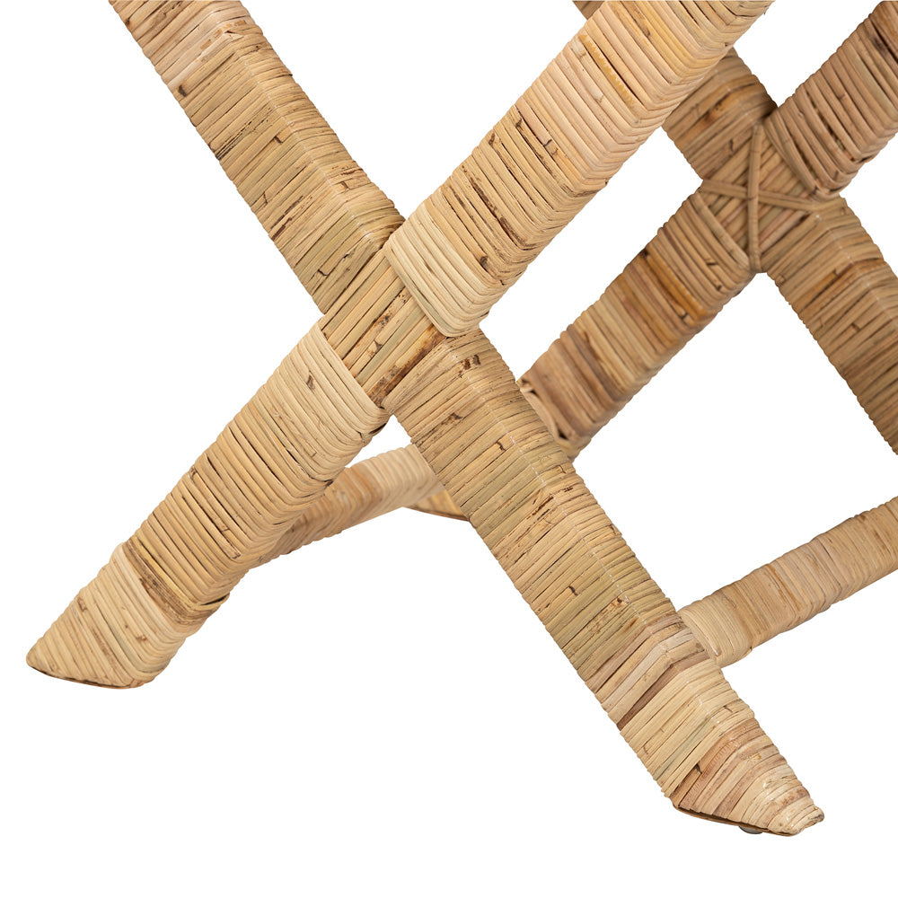 bali & pari - Farica Bench in Natural Brown - DC9050-Rattan-Bench view 4