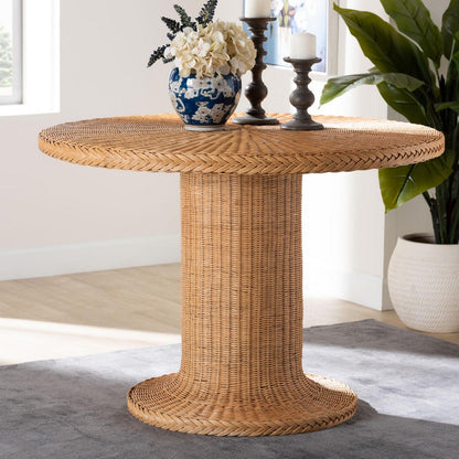 bali & pari - Farrow Dining Table in Light Honey - Braided-Light Honey Rattan-DT view 6