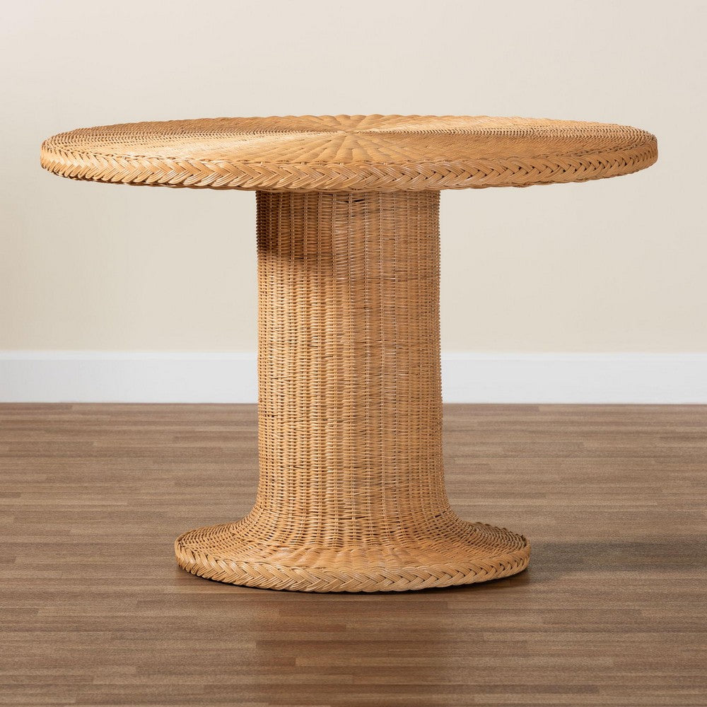 bali & pari - Farrow Dining Table in Light Honey - Braided-Light Honey Rattan-DT view 7