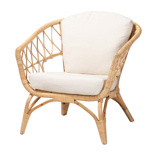 bali & pari - Feya Chair in White/Natural Brown - DC8030-Rattan-CC view 1