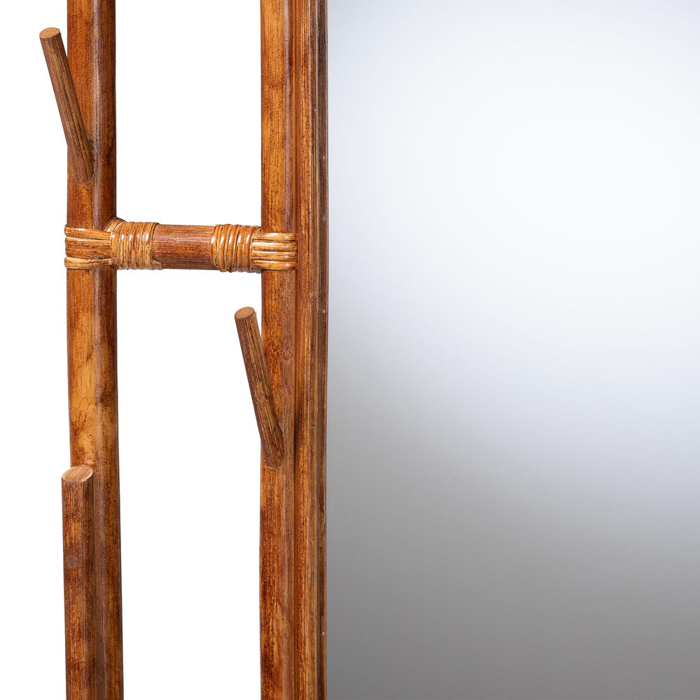 bali & pari - Feyre Hall Tree in Marbled Tortoise Brown - WS200-Tortoise Rattan-Hall Tree view 5