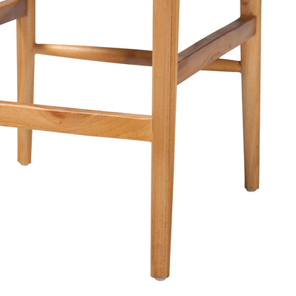 bali & pari - Fika Counter Stool in Honey/Natural Brown - Fika-Natural Wood/Abaca White Weaving-CS view 6