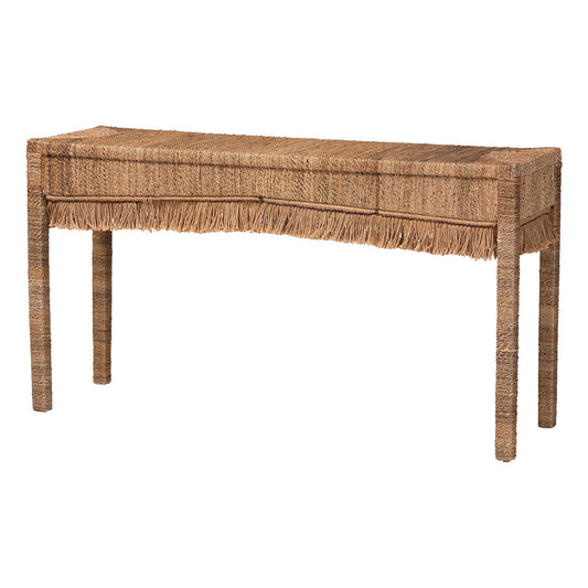 bali & pari - FionaConsole Table in Natural Brown - Fiona-Light Brown Wooden-Console Table view 1
