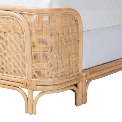 bali & pari - Fiore Queen Size Bed Frame in Natural - Fiore-Natural/Rattan-Queen view 7